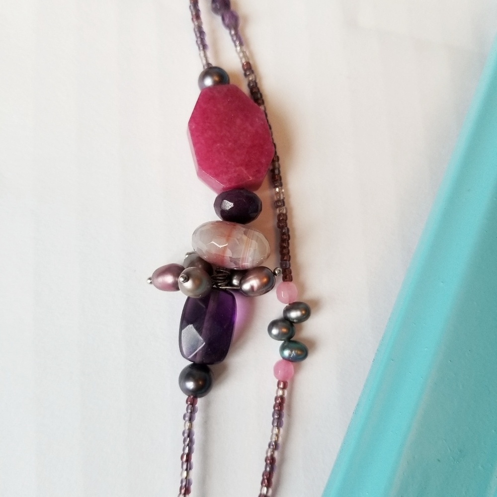 Silpada Blush wine Necklace - Picture 3 of 4